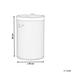 Beliani - SANNAR - Mand - Lichte Houtkleur - Bamboehout -Badkamermeubels Winkel 11068973