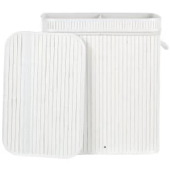 Beliani - KALTHOTA - Mand - Wit - Bamboehout -Badkamermeubels Winkel 11069041