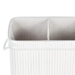 Beliani - KALTHOTA - Mand - Wit - Bamboehout -Badkamermeubels Winkel 11069047