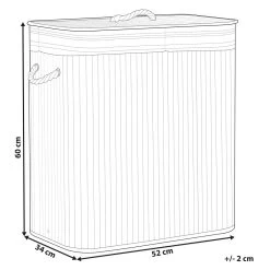 Beliani - KALTHOTA - Mand - Wit - Bamboehout -Badkamermeubels Winkel 11069081