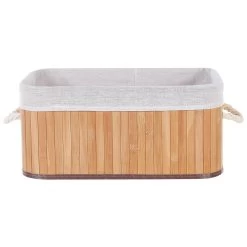 Beliani - TALPE - Manden Set Van 5 - Lichte Houtkleur - Bamboehout -Badkamermeubels Winkel 11069120