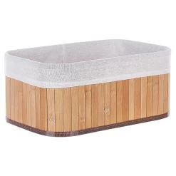 Beliani - TALPE - Manden Set Van 5 - Lichte Houtkleur - Bamboehout -Badkamermeubels Winkel 11069130