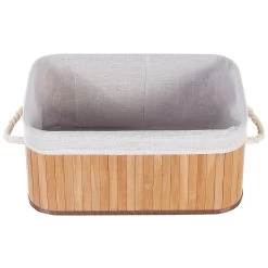 Beliani - TALPE - Manden Set Van 5 - Lichte Houtkleur - Bamboehout -Badkamermeubels Winkel 11069138