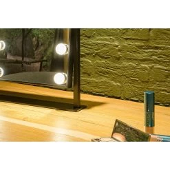 United Entertainment ® Hollywood Spiegel Met 12 LEDs - Zwart -Badkamermeubels Winkel 11069404