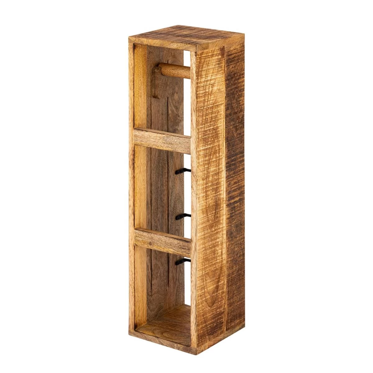 SVJ Toiletpapierhouder Rechthoekig - 17 X 17 X 65 Cm - Hout - Bruin 4 SVJ Toiletpapierhouder Rechthoekig - 17 X 17 X 65 Cm - Hout - Bruin - Afbeelding 2