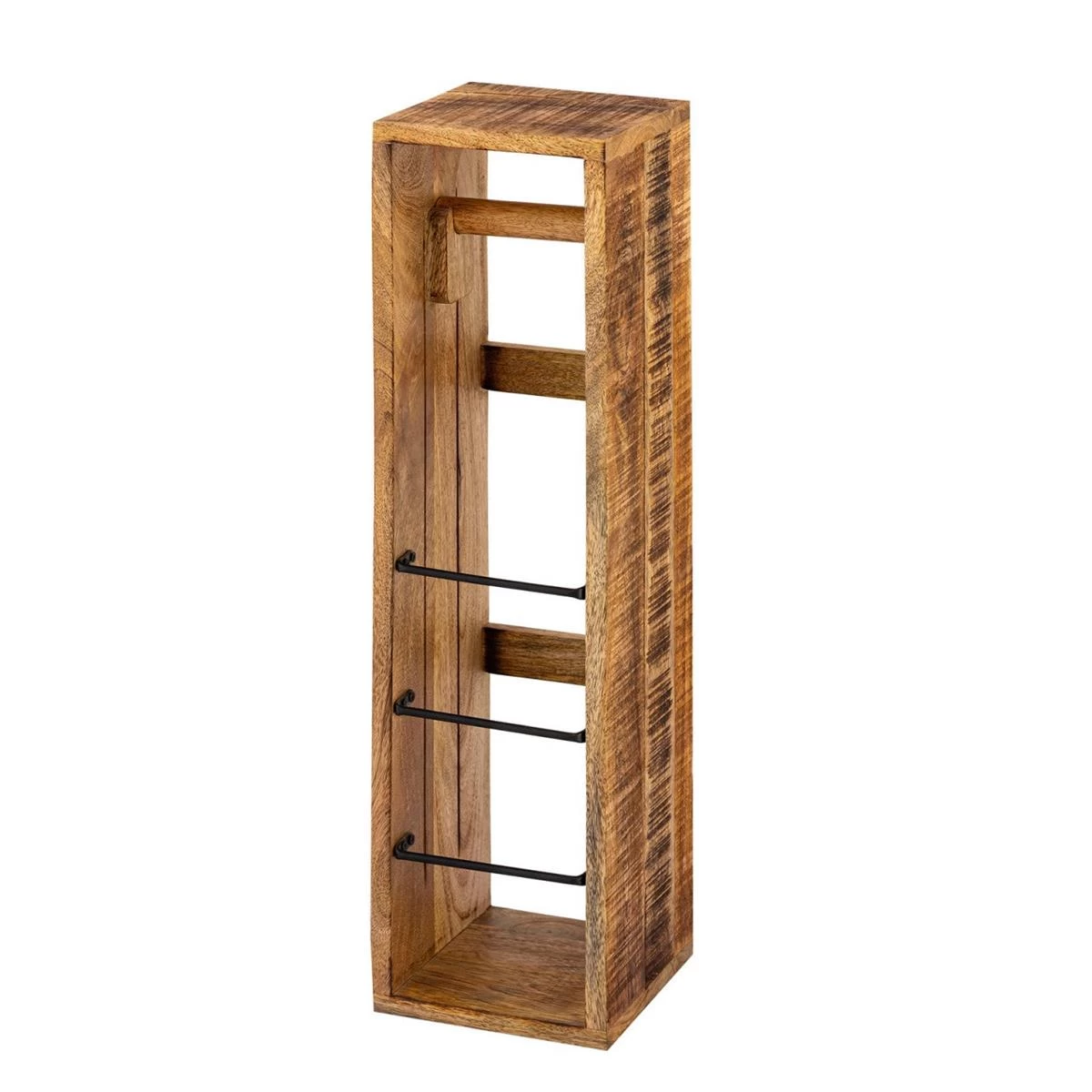 SVJ Toiletpapierhouder Rechthoekig - 17 X 17 X 65 Cm - Hout - Bruin 6 SVJ Toiletpapierhouder Rechthoekig - 17 X 17 X 65 Cm - Hout - Bruin - Afbeelding 4