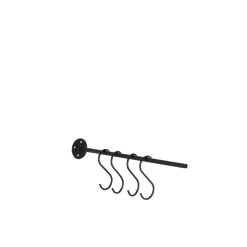 J-Line Textiel Hanger Metaal Zwart 5 J-Line Textiel Hanger Metaal Zwart -Badkamermeubels Winkel 11074184