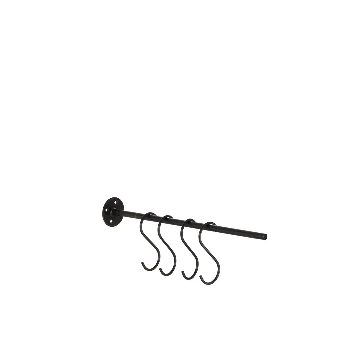 J-Line Textiel Hanger Metaal Zwart 4 J-Line Textiel Hanger Metaal Zwart - Image 2