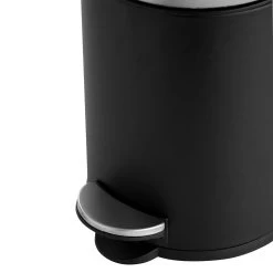 Lisomme Mira Prullenbak Zwart - 3 Liter -Badkamermeubels Winkel 11081802