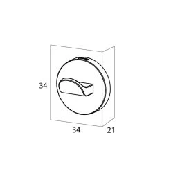 Tiger Noon Haak Ø 3,4 Cm -Badkamermeubels Winkel 11129187