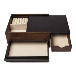 Umbra Stowit Sieradendoos - Walnut 20 Umbra Stowit Sieradendoos - Walnut -Badkamermeubels Winkel 11129388