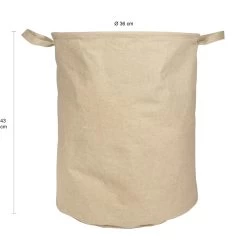 QUVIO Wasmand Rond - Kraftlook - L -Badkamermeubels Winkel 11153561