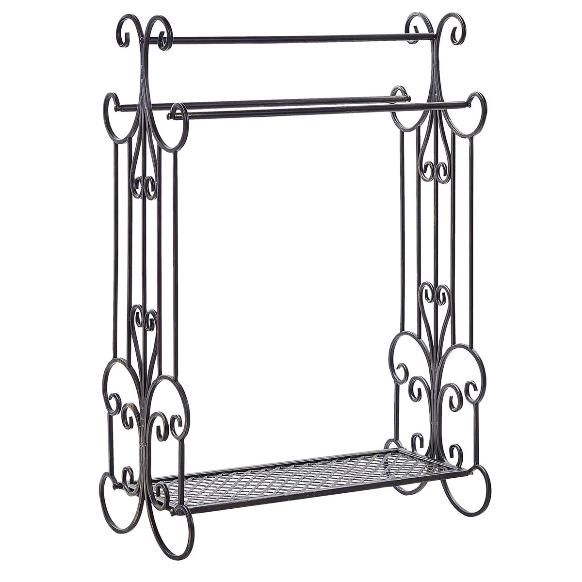 Beliani - GLADIS - Handdoekrek - Zwart - IJzer 3 Beliani - GLADIS - Handdoekrek - Zwart - IJzer