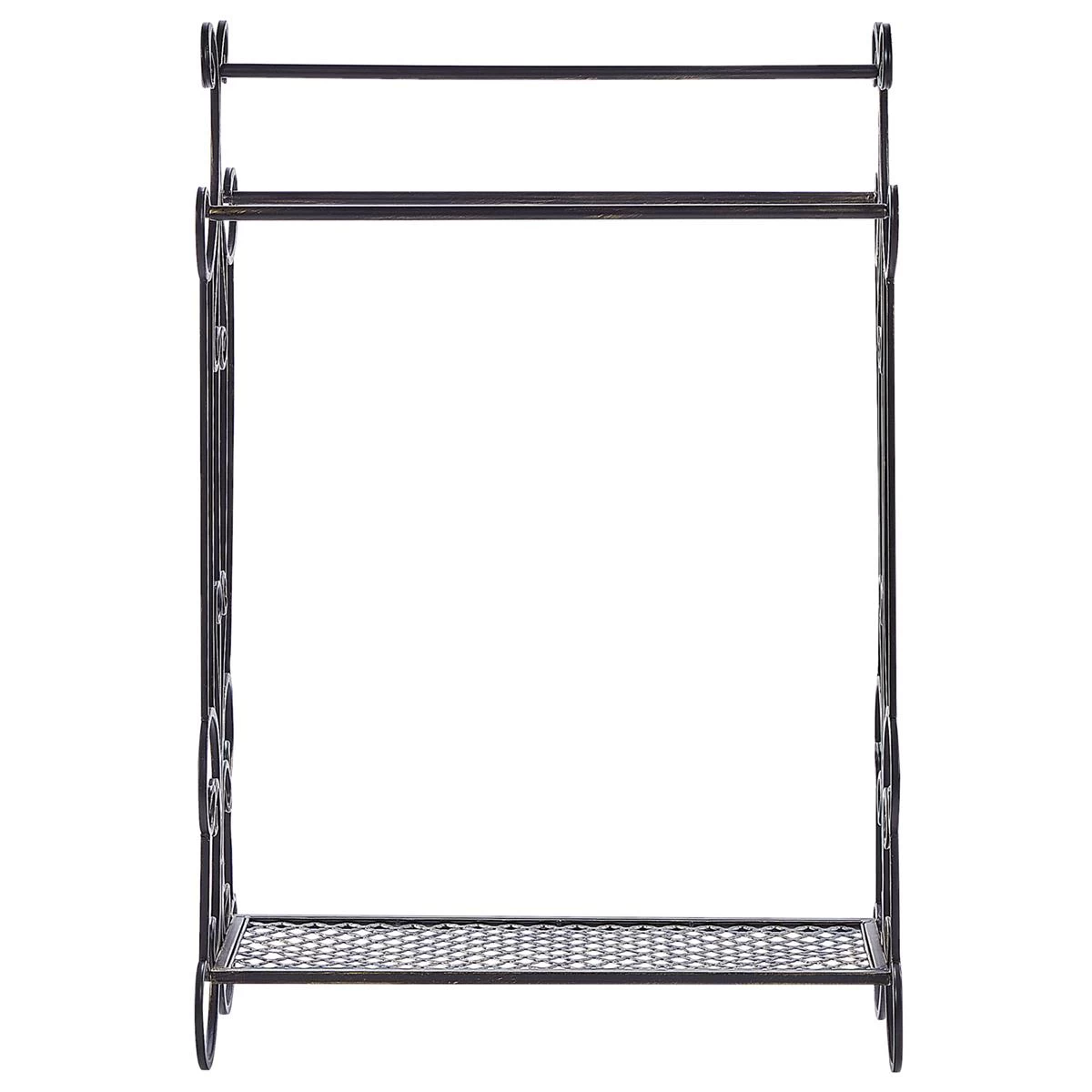 Beliani - GLADIS - Handdoekrek - Zwart - IJzer 5 Beliani - GLADIS - Handdoekrek - Zwart - IJzer - Afbeelding 3