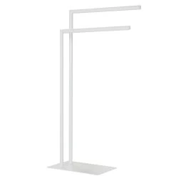 Sealskin Tube Vrijstaand 2-armig Handdoekrek - Wit -Badkamermeubels Winkel 11161016