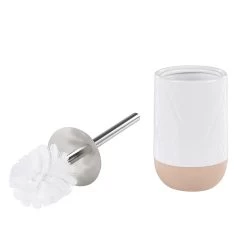 Beliani - LEBU - Badkamerset - Wit - Keramiek -Badkamermeubels Winkel 11180199