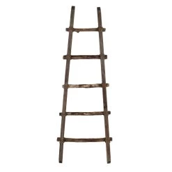 Clayre & Eef Handdoekhouder 140 Cm Bruin Hout Decoratie Ladder -Badkamermeubels Winkel 11772822