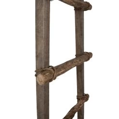 Clayre & Eef Handdoekhouder 140 Cm Bruin Hout Decoratie Ladder -Badkamermeubels Winkel 11772823