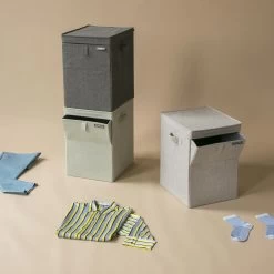 Brabantia Wasbox Stapelbaar 35 L - Set Van 3 -Badkamermeubels Winkel 9431022