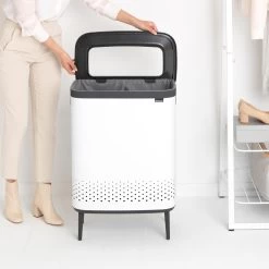 Brabantia Bo Hi Wasbox 2 X 45 L - White -Badkamermeubels Winkel 9435874