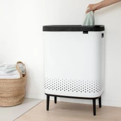 Brabantia Bo Hi Wasbox 2 X 45 L - White -Badkamermeubels Winkel 9435876