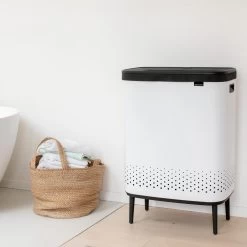 Brabantia Bo Hi Wasbox 2 X 45 L - White -Badkamermeubels Winkel 9439545