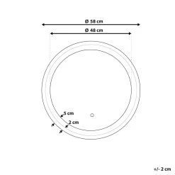 Beliani - BRINAY - LED-spiegel - Zilver - Glas 23 Beliani - BRINAY - LED-spiegel - Zilver - Glas -Badkamermeubels Winkel 9440716