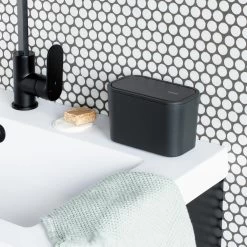 Brabantia MindSet Afvalbakje - Donkergrijs -Badkamermeubels Winkel 9455098