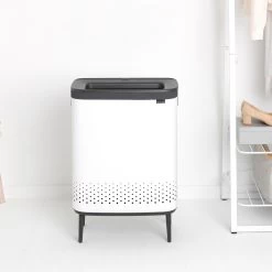 Brabantia Bo Hi Wasbox 2 X 45 L - White -Badkamermeubels Winkel 9455290