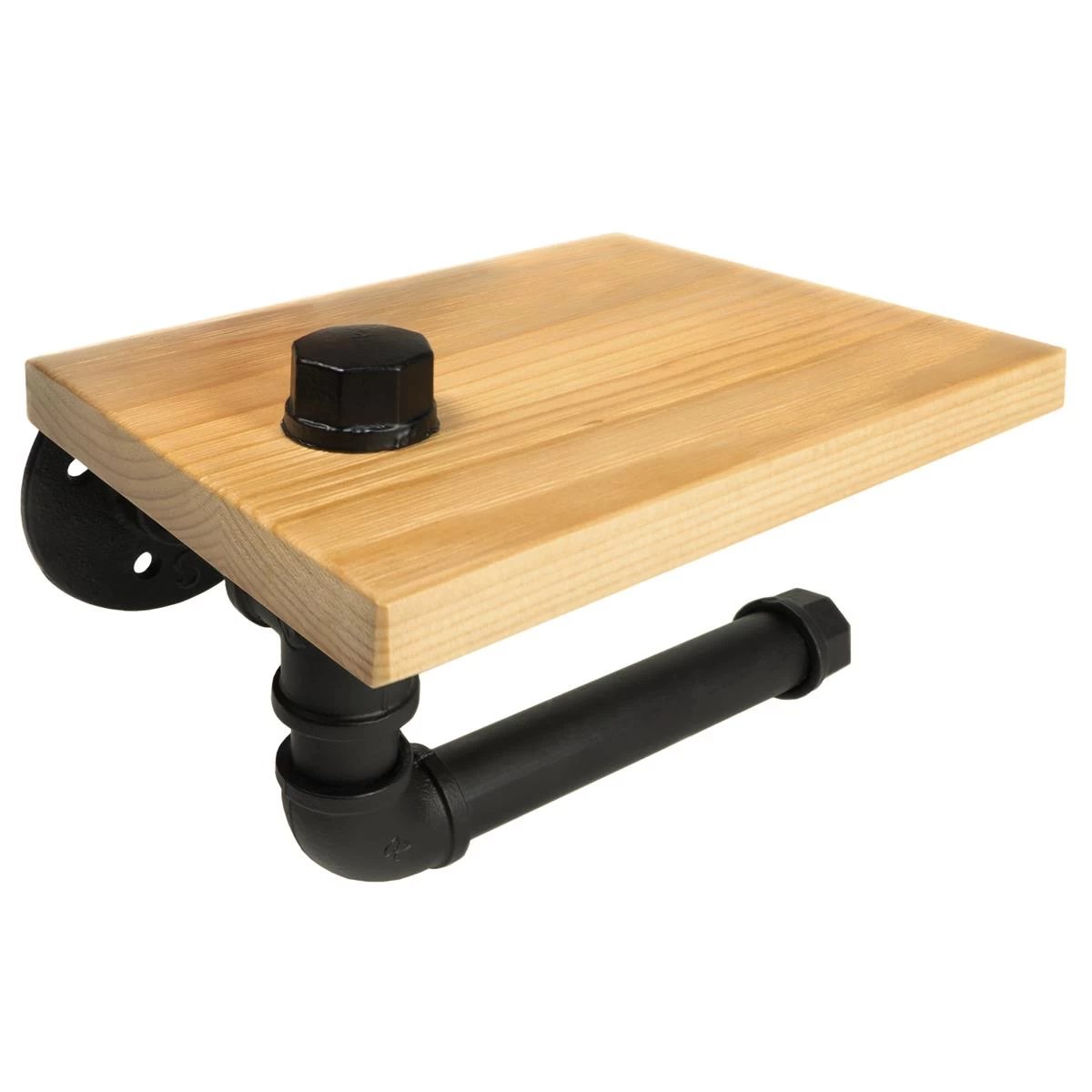 QUVIO Toiletrolhouder Met Plank - Zwart 9 QUVIO Toiletrolhouder Met Plank - Zwart - Image 7