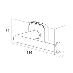 Tiger Carv Toiletrolhouder L-vorm - Zwart -Badkamermeubels Winkel 9467223
