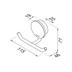 Geesa Opal Dubbele Handdoekhaak - Zwart 9 Geesa Opal Dubbele Handdoekhaak - Zwart -Badkamermeubels Winkel 9469374