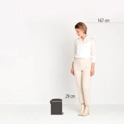 Brabantia NewIcon Pedaalemmer 5 Liter 18 Brabantia NewIcon Pedaalemmer 5 Liter -Badkamermeubels Winkel 9470315