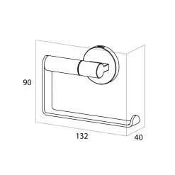 Tiger Noon Toiletrolhouder -Badkamermeubels Winkel 9472673