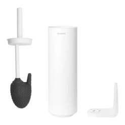 Brabantia MindSet Toiletborstel Met Houder - Mineral Fresh White -Badkamermeubels Winkel 9473805