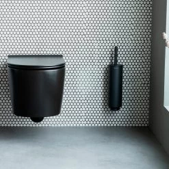 Brabantia MindSet Toiletborstel Met Houder - Mineral Infinite Grey -Badkamermeubels Winkel 9473806