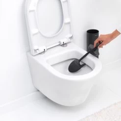 Brabantia MindSet Toiletborstel Met Houder - Mineral Infinite Grey -Badkamermeubels Winkel 9473813