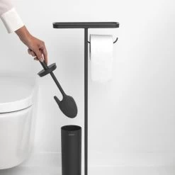 Brabantia MindSet Toiletbutler - Mineral Infinite Grey -Badkamermeubels Winkel 9477954