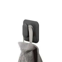 Tiger Carv Handdoekhaak Zelfklevend - Zwart -Badkamermeubels Winkel 9480095