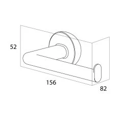 Tiger Cooper Toiletrolhouder L-vorm - RVS -Badkamermeubels Winkel 9483696