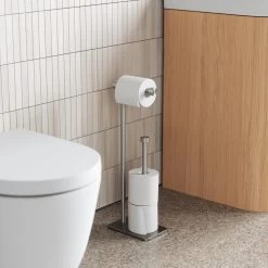 Umbra Cappa Toiletbutler - Nickel -Badkamermeubels Winkel 9485508