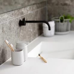 Zone Denmark Time Tandenborstelhouder - Lichtgrijs -Badkamermeubels Winkel 9487621