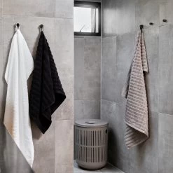 Zone Denmark Loop Handdoeklus Met Magneet 2 St. - Olijfgroen -Badkamermeubels Winkel 9487637