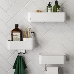 Tiger 2-Store Badkameropberger - Wit -Badkamermeubels Winkel 9488188