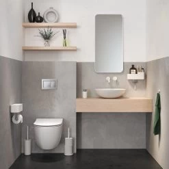 Tiger 2-Store Badkameropberger - Wit -Badkamermeubels Winkel 9488191