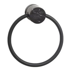 Aquanova Nero Handdoekring - Zwart