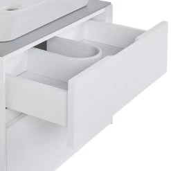 Beliani - MANZON - Badkamermeubel - Wit - MDF -Badkamermeubels Winkel 9491178