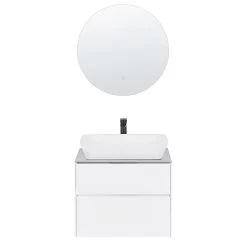 Beliani - MANZON - Badkamermeubel - Wit - MDF -Badkamermeubels Winkel 9491181