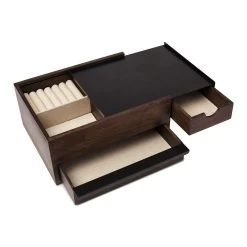 Umbra Stowit Sieradendoos - Walnut 22 Umbra Stowit Sieradendoos - Walnut -Badkamermeubels Winkel 9496366