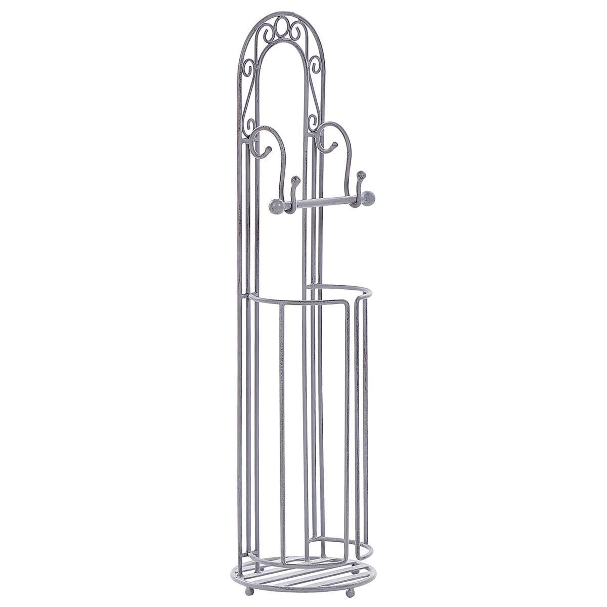 Beliani - TEMUCO - Toiletpapierhouder - Grijs - IJzer 3 Beliani - TEMUCO - Toiletpapierhouder - Grijs - IJzer